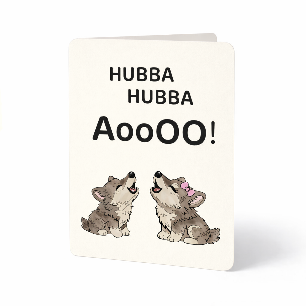 Hubba Hubba Cute Wolves - Love