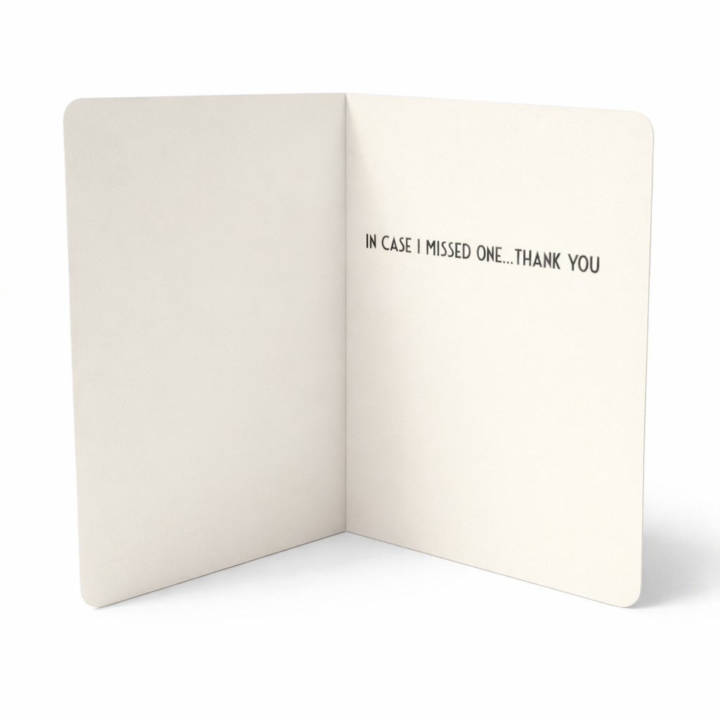 Million Thank Yous – Thank You Card