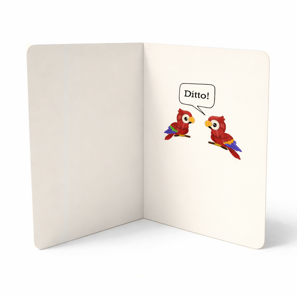 Ditto – Parrot “All Those Nice Things” Card