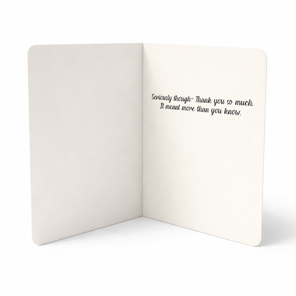Thanks a Buttload – Funny Thank You Card