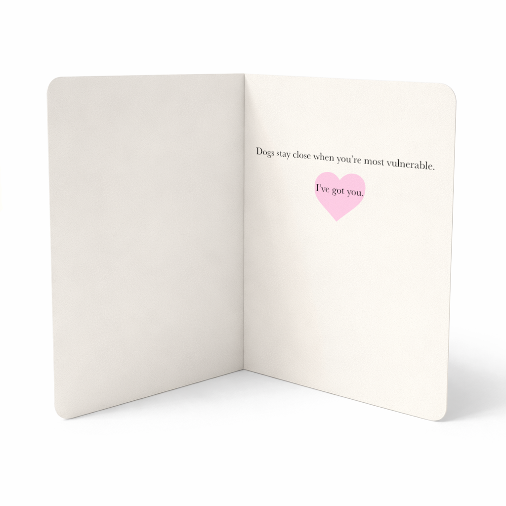 Tiny Bathroom Supervisor — “I’ve Got You” Card